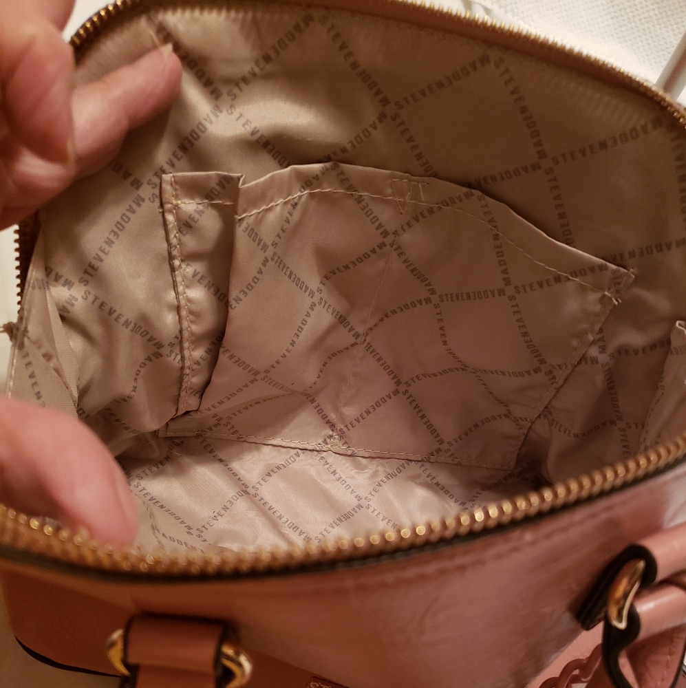 Steve Madden Sienna Blush Satchel Crossbody - Picture 8 of 14